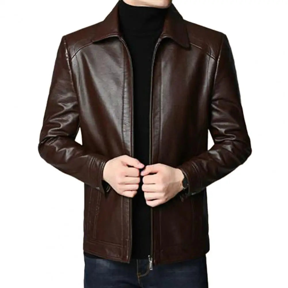 Veste Moto Premium Lencensa - Cuir Col Montant - Qualité Exceptionnelle Automne