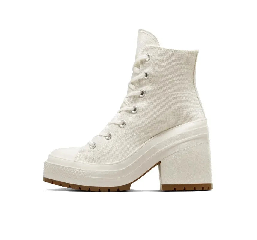 Lencensa - Baskets Plateforme Femme Premium | Sneakers Toile Haute de Qualité Supérieure