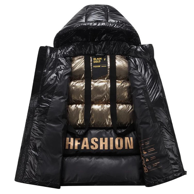 Doudoune Premium Lencensa - Duvet Canard Capuche Unisexe - Qualité Exceptionnelle Luxe Imperméable