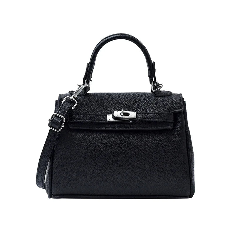 Sac messager en cuir classique pour femmes, sac à bandoulière, fourre-tout de marque de luxe, célèbre styliste populaire élégant - Lencensa