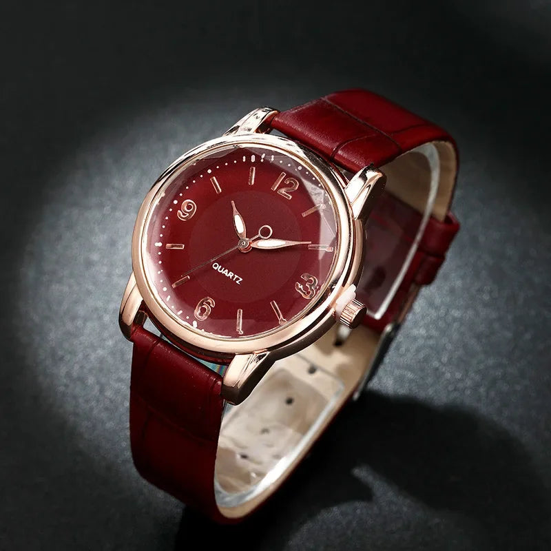 Montres de luxe en cuir pour femmes, montre-bracelet à quartz, mode féminine