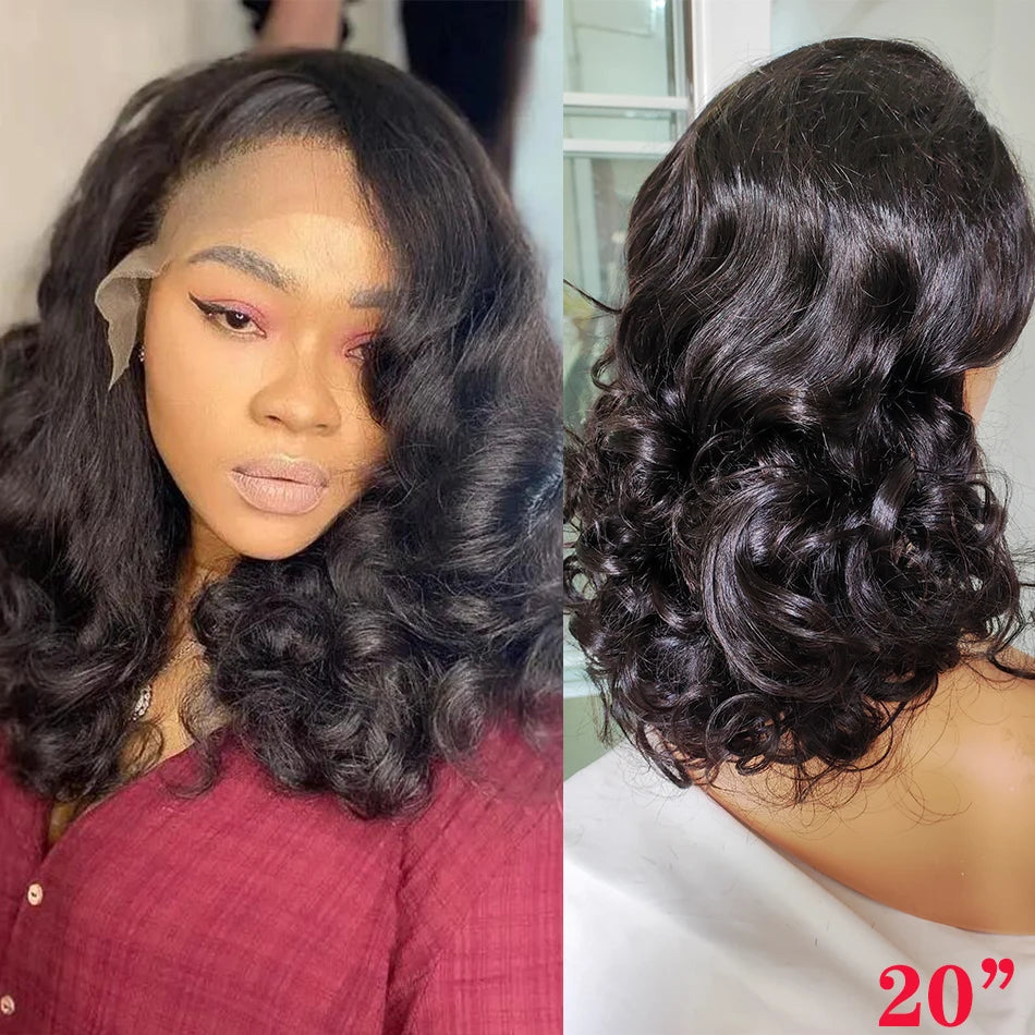 100% cheveux vierges brésiliens bruts Double dessiné vague rebondissante 13x4 dentelle frontale perruque 250% densité 4X4 HD dentelle fermeture porter et aller perruques