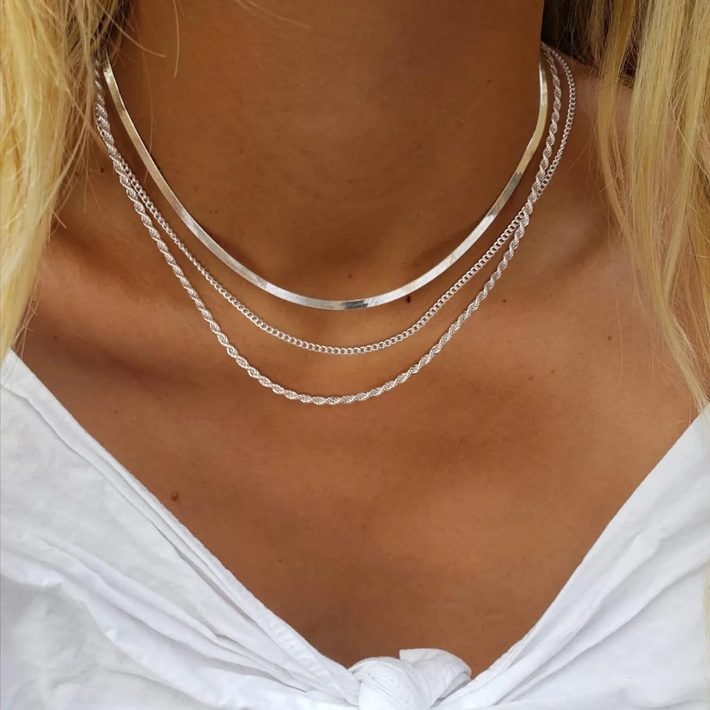Collier pour femmes collier en or collier plaqué argent plaqué or serpent chaîne en or colliers ras du cou bijoux en or cadeau pour les femmes