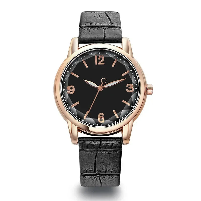 Montres de luxe en cuir pour femmes, montre-bracelet à quartz, mode féminine