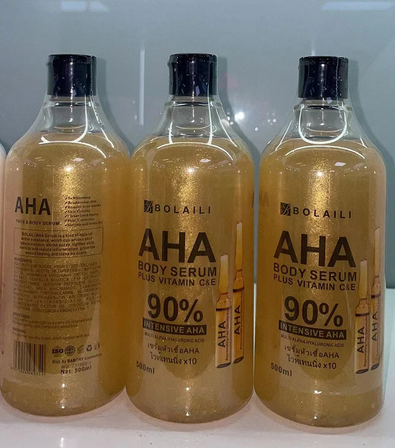 ALPHA acides hydroxy 24K or visage corps sérum vitamine C & E Essence raffermissant hydratant taches dissolvant blanchissant soins de la peau 500ml