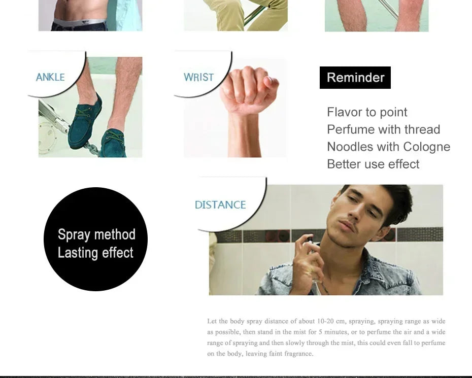 Sexuellement de gentleman pour homme, auto-décodeur, Cologne, atomiseur, frais, tentation, parfum masculin, offre spéciale