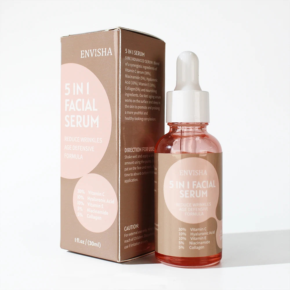 Sérum Visage Lencensa - Collagène + Acide Hyaluronique + Niacinamide Multi-Actifs