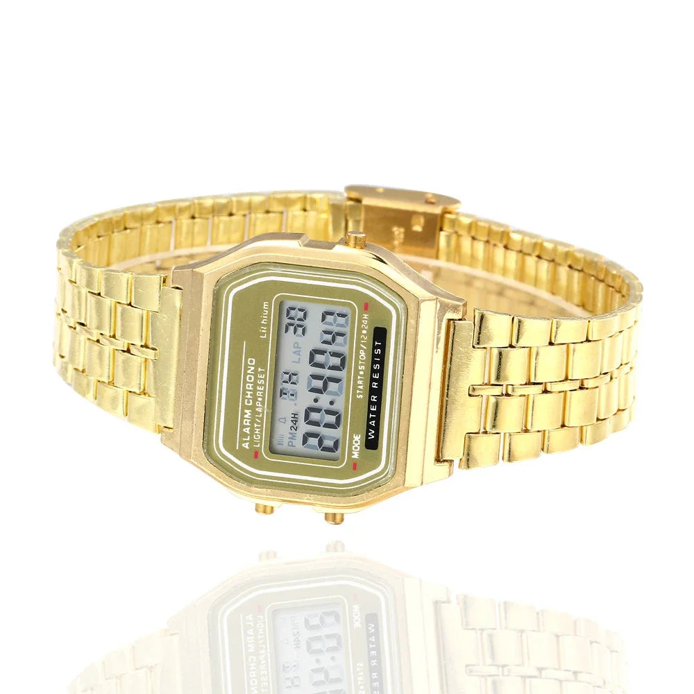 Nouvelles montres numériques pour hommes sport Bracelet étanche horloge or électronique montre-Bracelet LED femmes décontracté Montre Homme Relogio