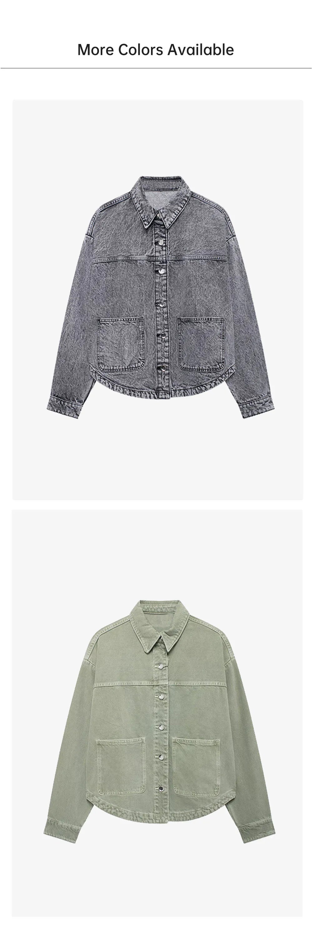 Veste Denim Premium Lencensa - Manteau Femme Haute Qualité Automne 2024