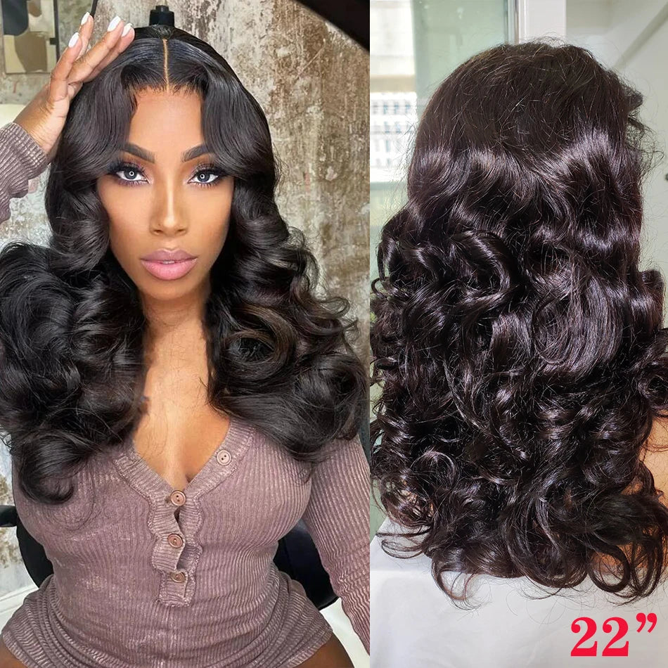 100% cheveux vierges brésiliens bruts Double dessiné vague rebondissante 13x4 dentelle frontale perruque 250% densité 4X4 HD dentelle fermeture porter et aller perruques