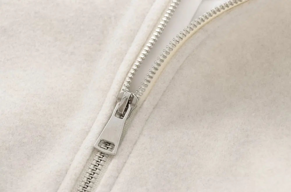 Veste Bombardier Femme Surdimensionnée - Manteau Zippé Tendance