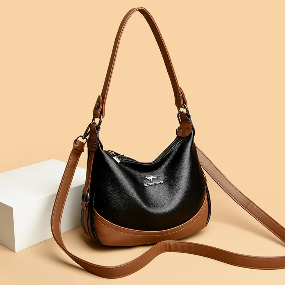 Sac à main en cuir souple pour femme, sac à bandoulière, sac messager décontracté, haute qualité, créateur de luxe, initié, nouveau