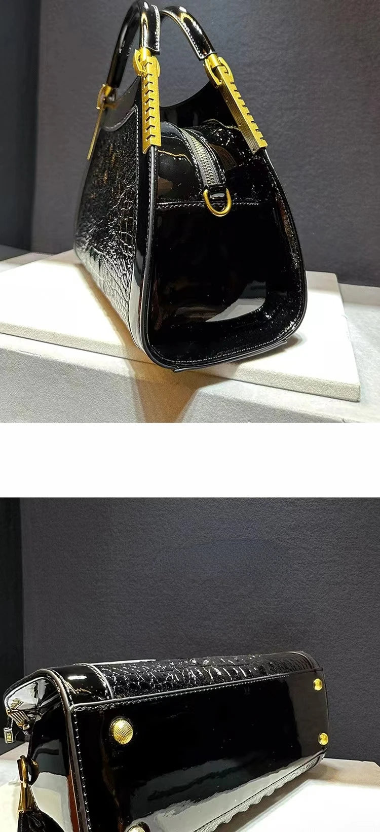 Sac à main imprimé crocodile Cirhide pour femme, Notification de marque de créateur de luxe, Haute qualité, Mode, Nouveau, Vente chaude