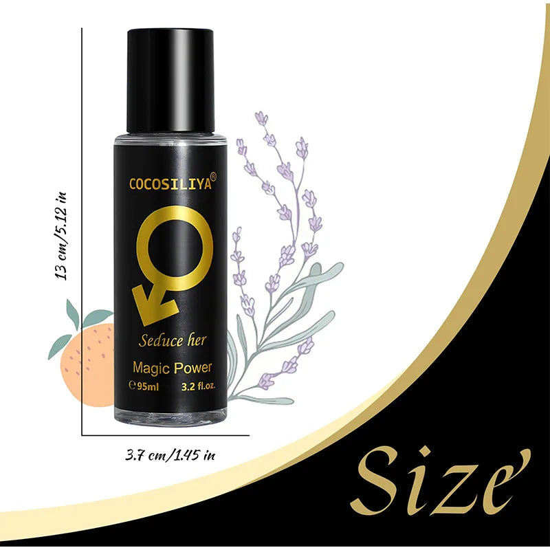Sexuellement de phéromone séduisant pour hommes et femmes, parfum charmant pour attirer les femmes, parfum flirtant pour les rencontres, spray corporel longue durée, 90ml