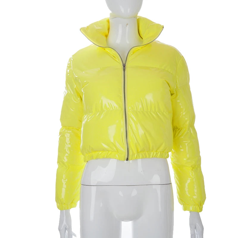 Cardigan Femme Col Montant Y2K - Manteau Streetwear Automne Hiver