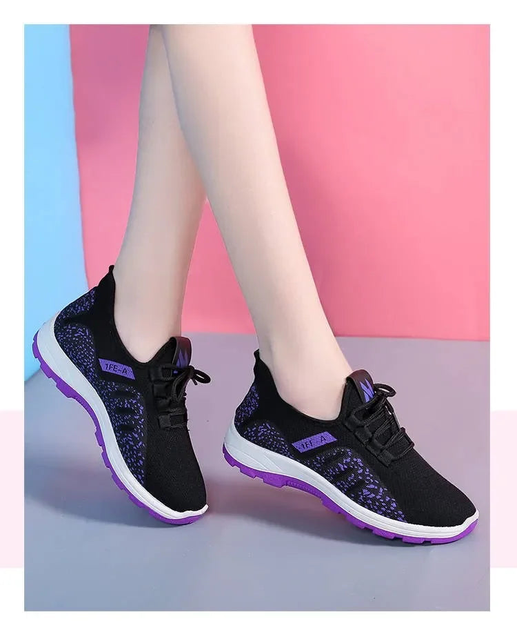 Lencensa - Baskets Plateforme Femme Premium | Chaussures Sport Maille de Qualité Supérieure