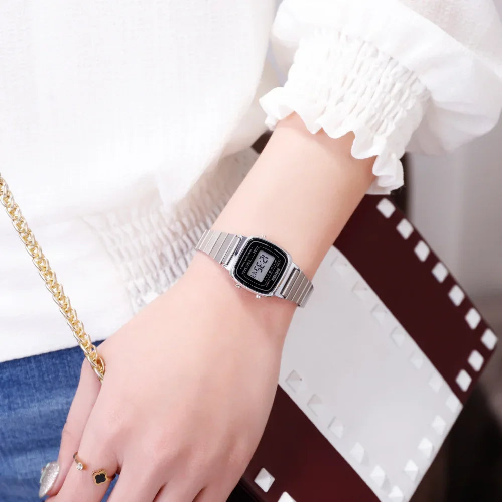 SKMEI 1901 luxe femmes montres petit cadran numérique Chrono calendrier Montre étanche dames Montre-bracelet horloge Montre femme 1620