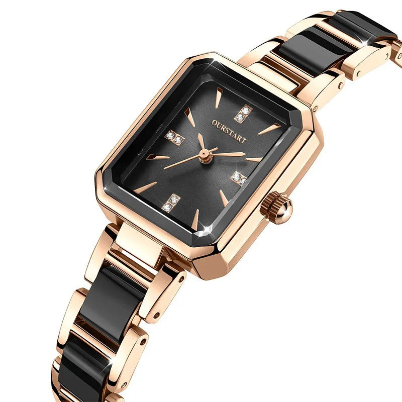 Mode femmes élégantes Montre polyvalente cadran carré montres à Quartz de luxe dames cadeaux montres Reloj Mujer Montre Femme