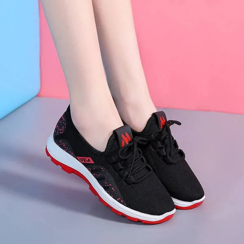 Lencensa - Baskets Plateforme Femme Premium | Chaussures Sport Maille de Qualité Supérieure