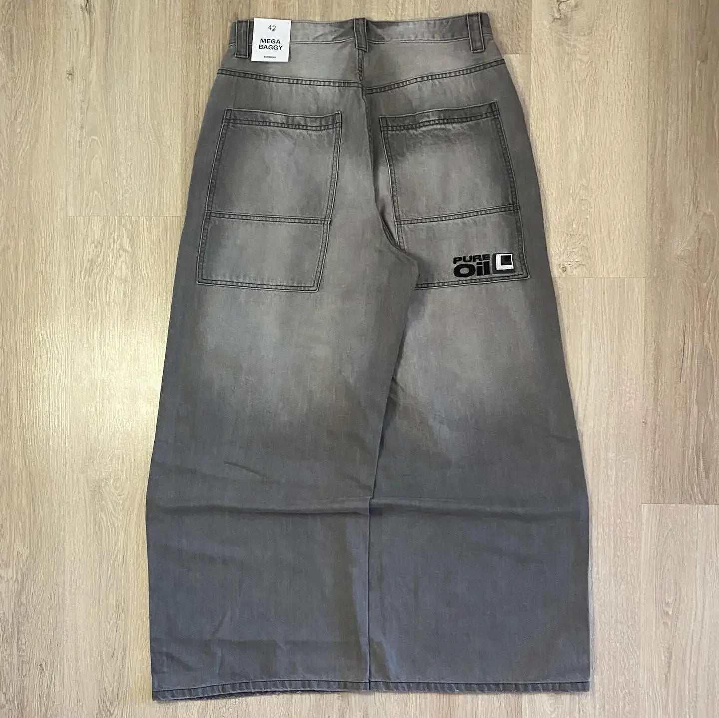 Y2K américain nouveau modèle broderie Baggy jean hommes haute rue Vintage Hip Hop mode décontracté Joker Couple pantalon à jambes larges