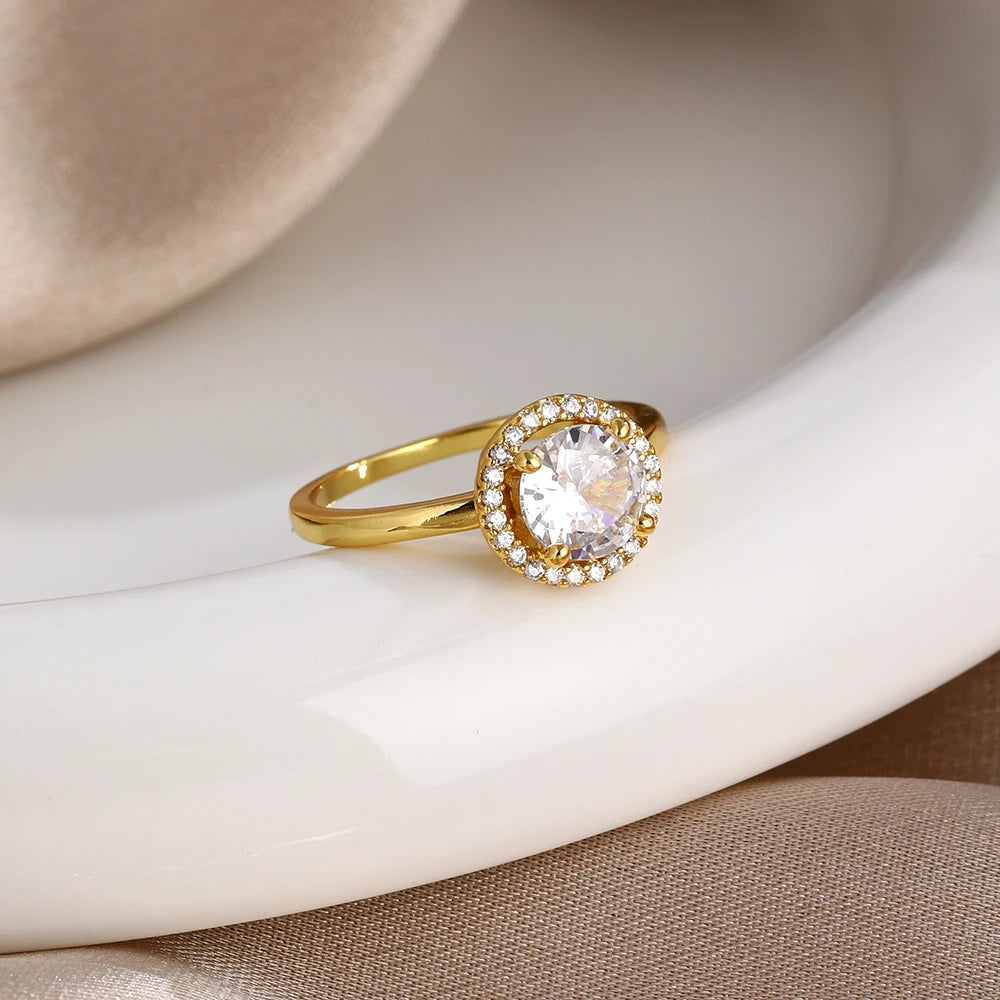 Miniso 925 originaux argent 18K plaqué or princesse voiture coeur Mickey Minnie bague de mariage ensemble pour femme Tiki bijoux cadeau de fête