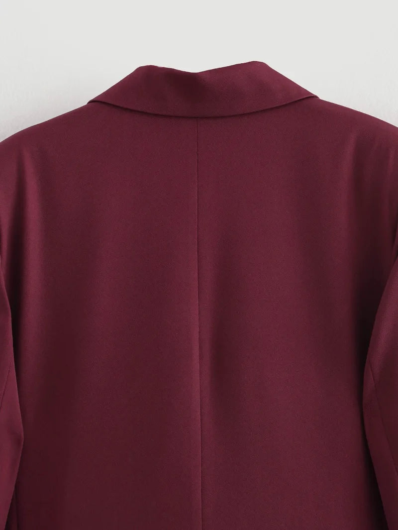 femmes Blazers bureau longue Blazer femme 2025 à manches longues surdimensionné Blazer pour vêtements d'extérieur pour femmes Vintage nouveaux manteaux - Lencensa