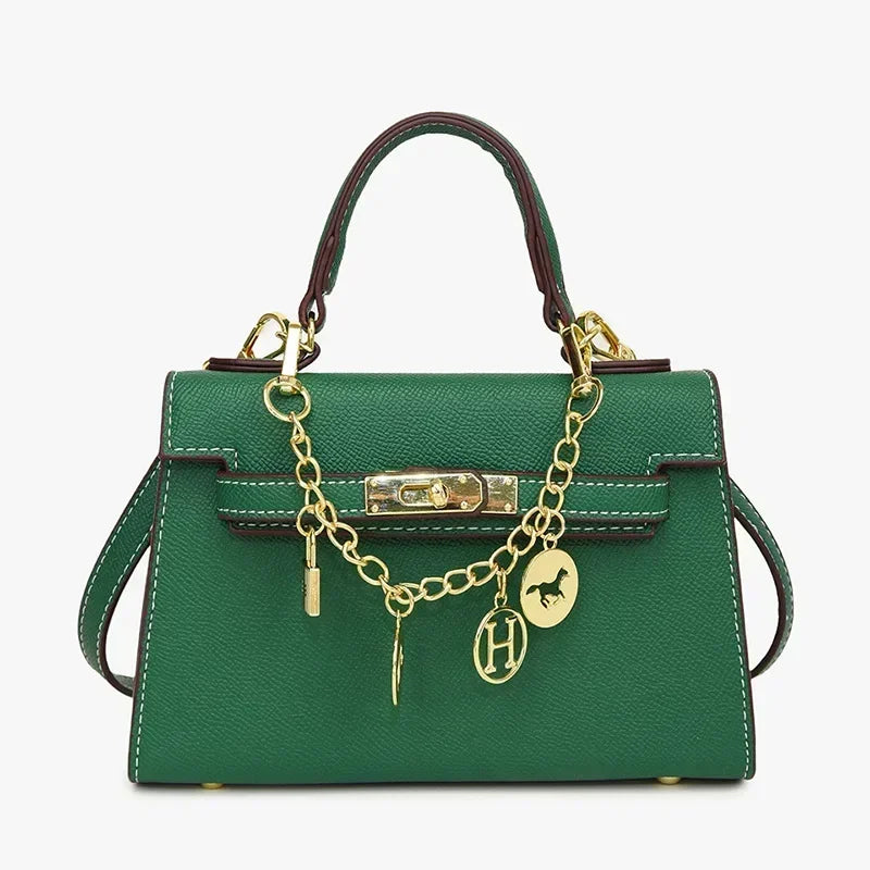 2025 sac fourre-tout à serrure tournante femmes sac à bandoulière minimaliste Style Kelly jour à nuit trajet voyage sac à bandoulière Euro Chic