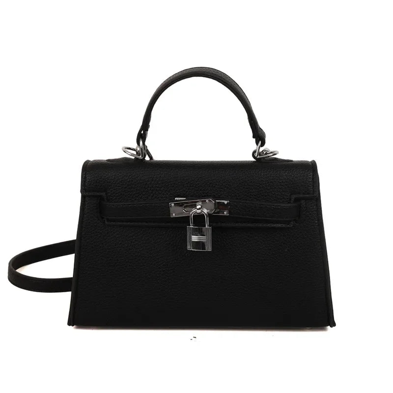 Sac à main de marque de luxe pour femmes en cuir fin, sac messager à bandoulière de styliste célèbre, fourre-tout élégant pour dames