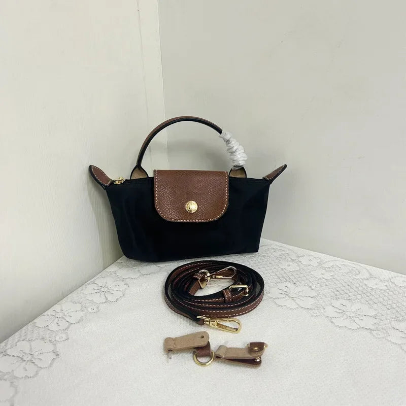France Mini sac à main en nylon sans perforation une épaule femmes sac multifonctionnel printemps automne boulettes sac