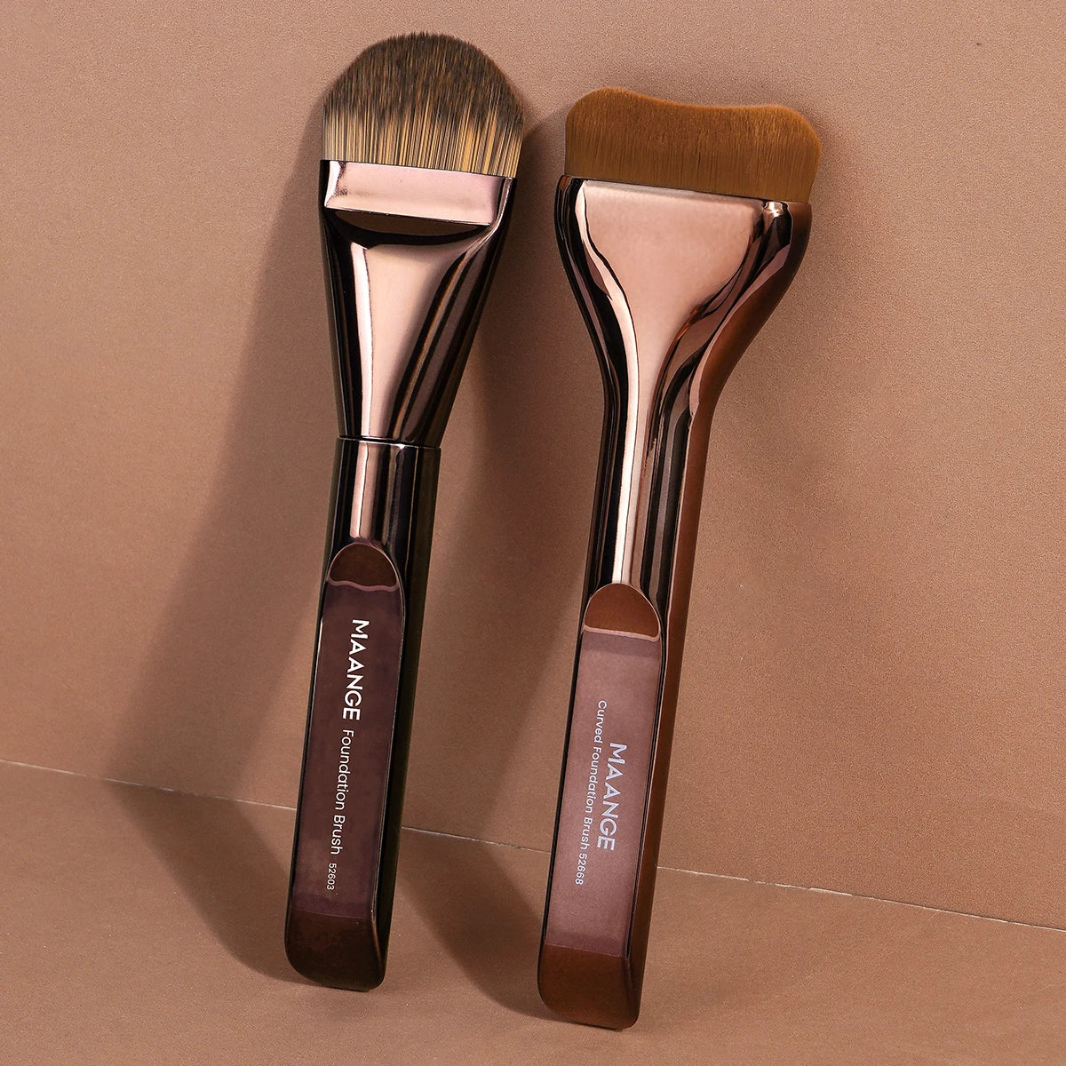 MAANGE – ensemble de pinceaux de maquillage pour fond de teint, 2 pièces, brosse pour masque supérieur Ultra fin pour crème liquide, mélange de cosmétiques, outil de beauté, cadeau Premium