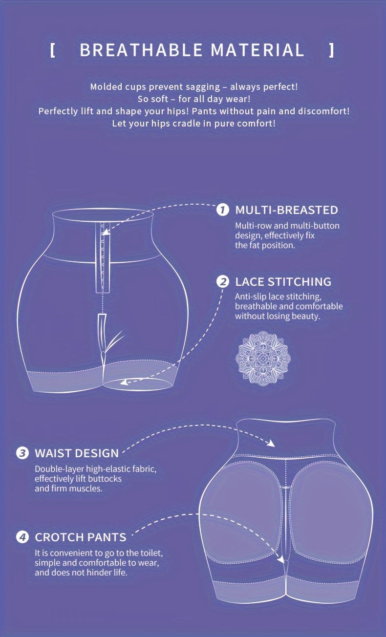 Lencensa - Culotte Gainante Taille Haute Sans Coutures