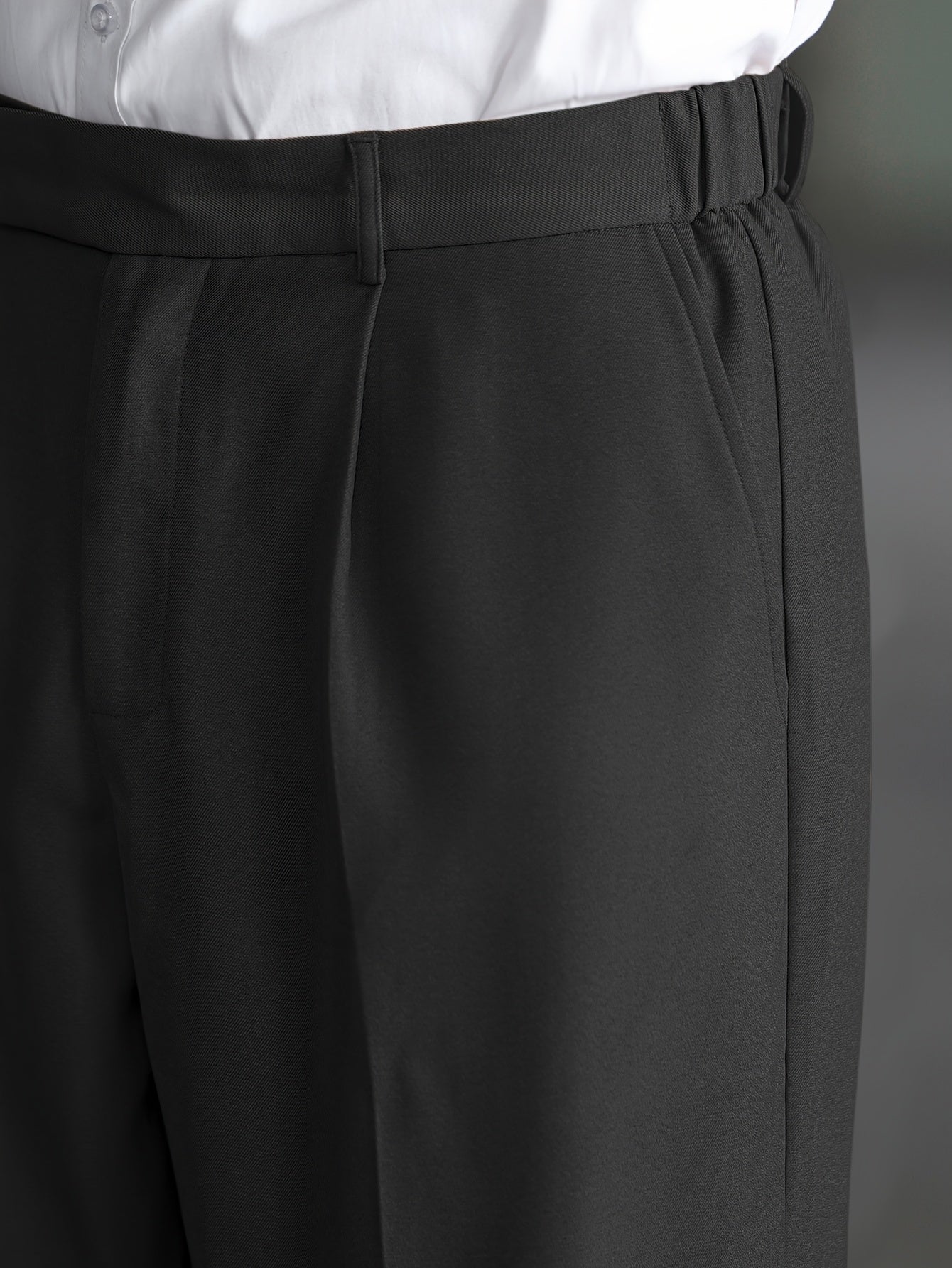 Lencensa - Pantalon Homme Large Beige Coupe Décontractée