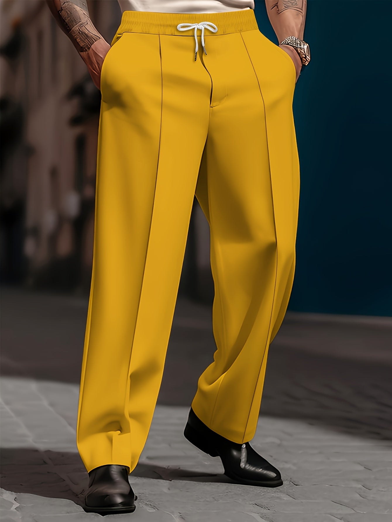 Pantalon Coupe Droite Lencensa - Casual Confortable Homme