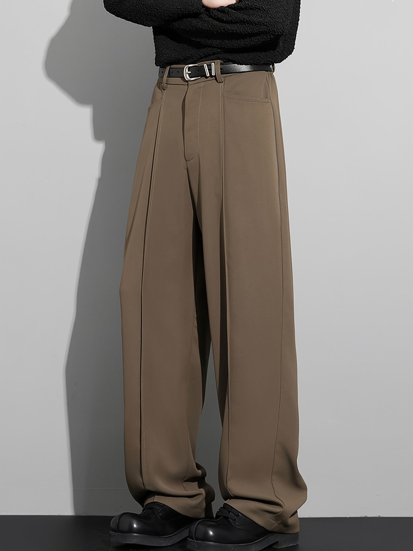 Lencensa - Pantalon Homme Costume Décontracté Taille Élastique
