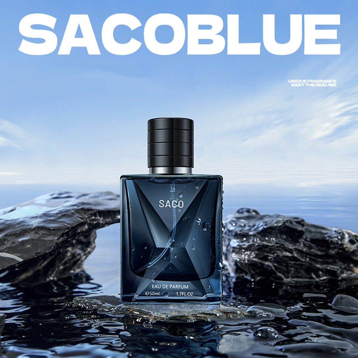 Parfum d'Homme De Luxe Romantique 1.7 Fl.oz - Parfum d'Eau Longue Durée Aromathérapie Masculine Fraîche Et Florale sans Alcool Et Phthalates Idéal Pour Les Sorties Et l'Usage Daily