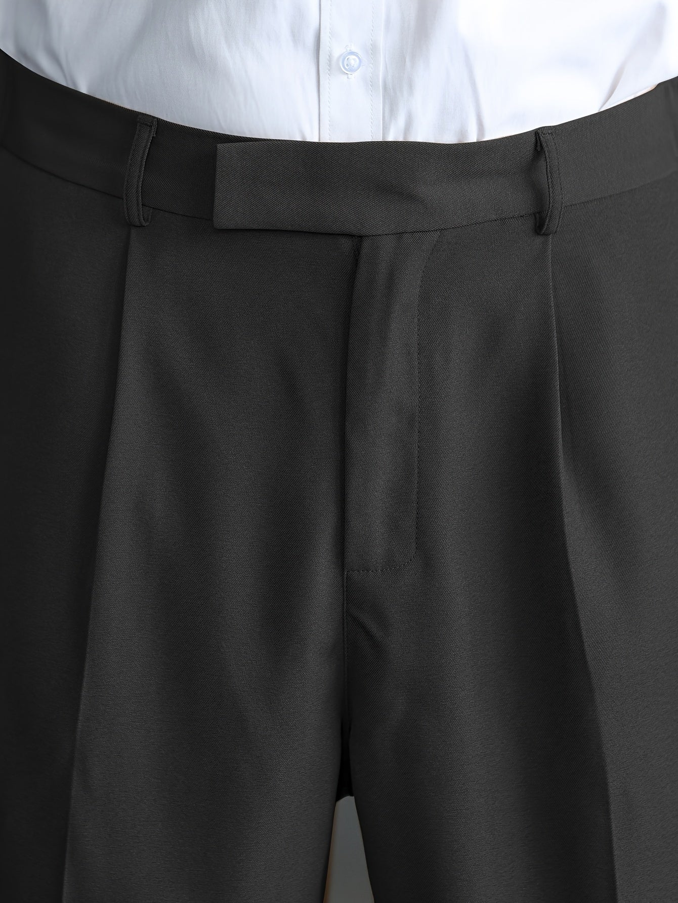Lencensa - Pantalon Homme Large Beige Coupe Décontractée