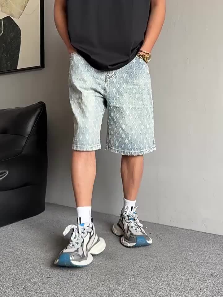 Lencensa - Short Homme vrai Denim Style Streetwear