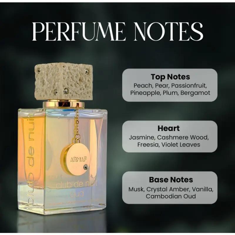Parfum Armaf Club De Nuit Oud Pour Homme 3.6 Oz Adapté Pour Tous Les Jours Et Les Fêtes Cadeau Parfait Pour Noël