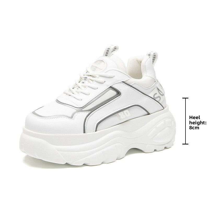 Women's Thick Sole Casual Sneakers - Lencensa 