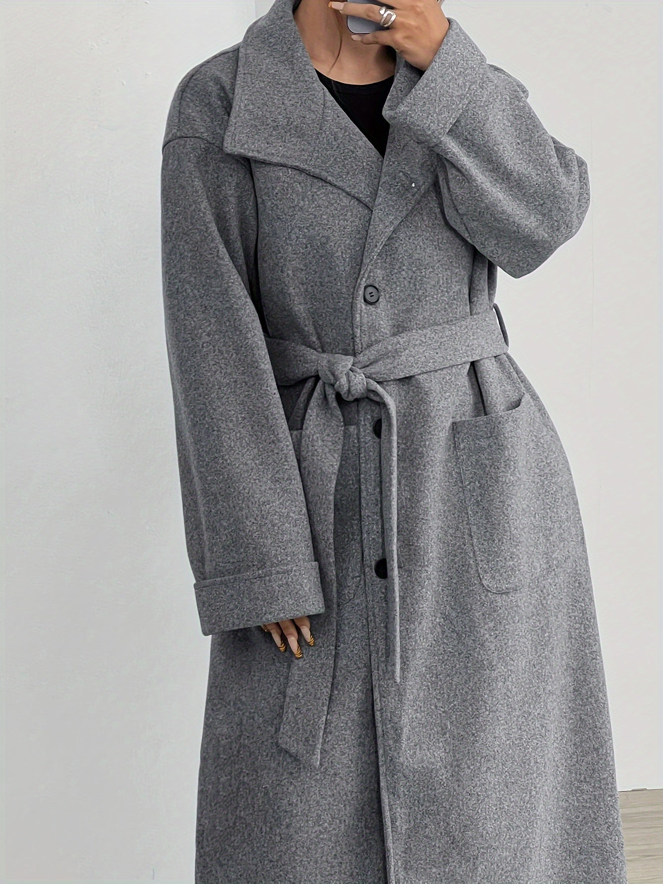 Women's Solid Color Casual Long Sleeve Regular Coat - Lencensa 