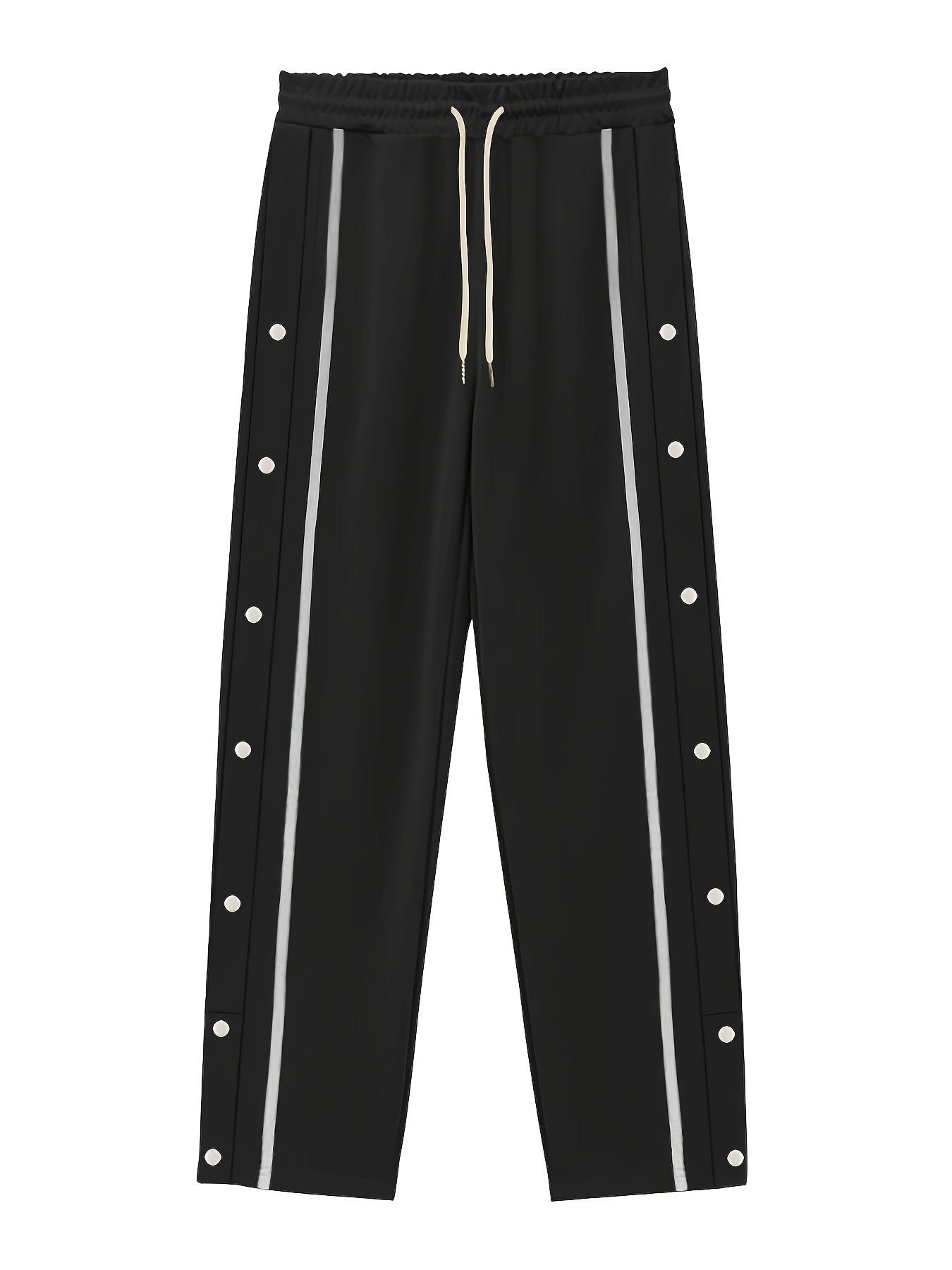 Jogging Bleu Royal Lencensa - Bandes Blanches Détails Boutons Homme