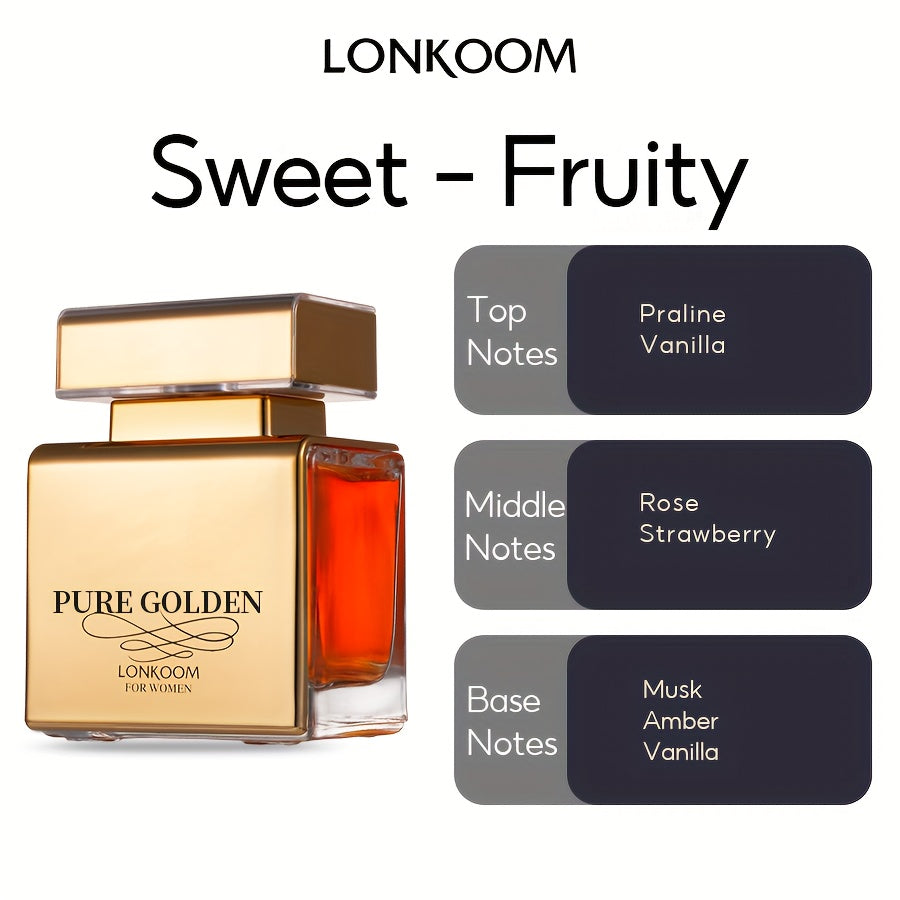100ml Luxurious Fruity Eau De Parfum for Women - Long-Lasting, Refreshing Fragrance for Dating, Daily Life, and Special Occasions - Perfect Gift Idea for Her, Ideal for Spring and Summer