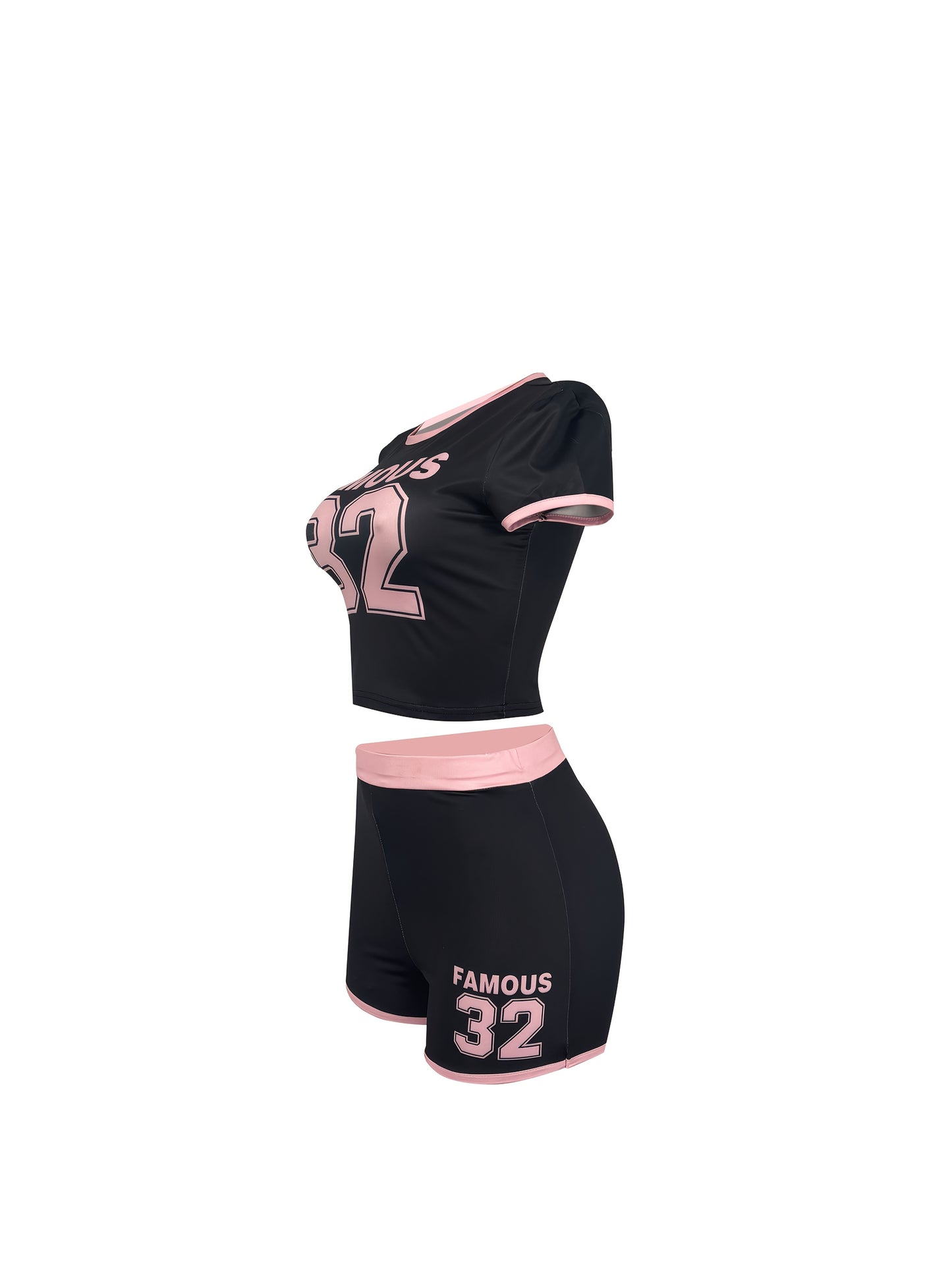 Lencensa - Ensemble Femme T-Shirt Graphique 32 et Short