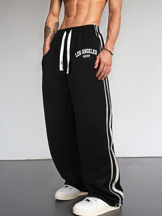 Lencensa - Jogging Homme Los Angeles Taille Élastique