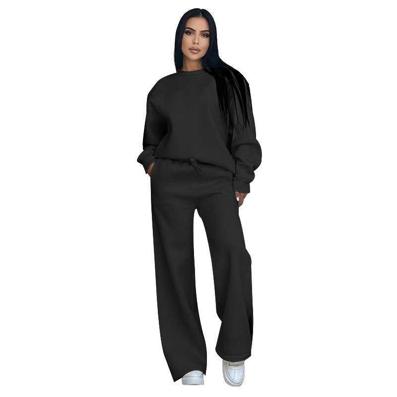 Women's Casual Sweatshirt and Pants Set - Lencensa 