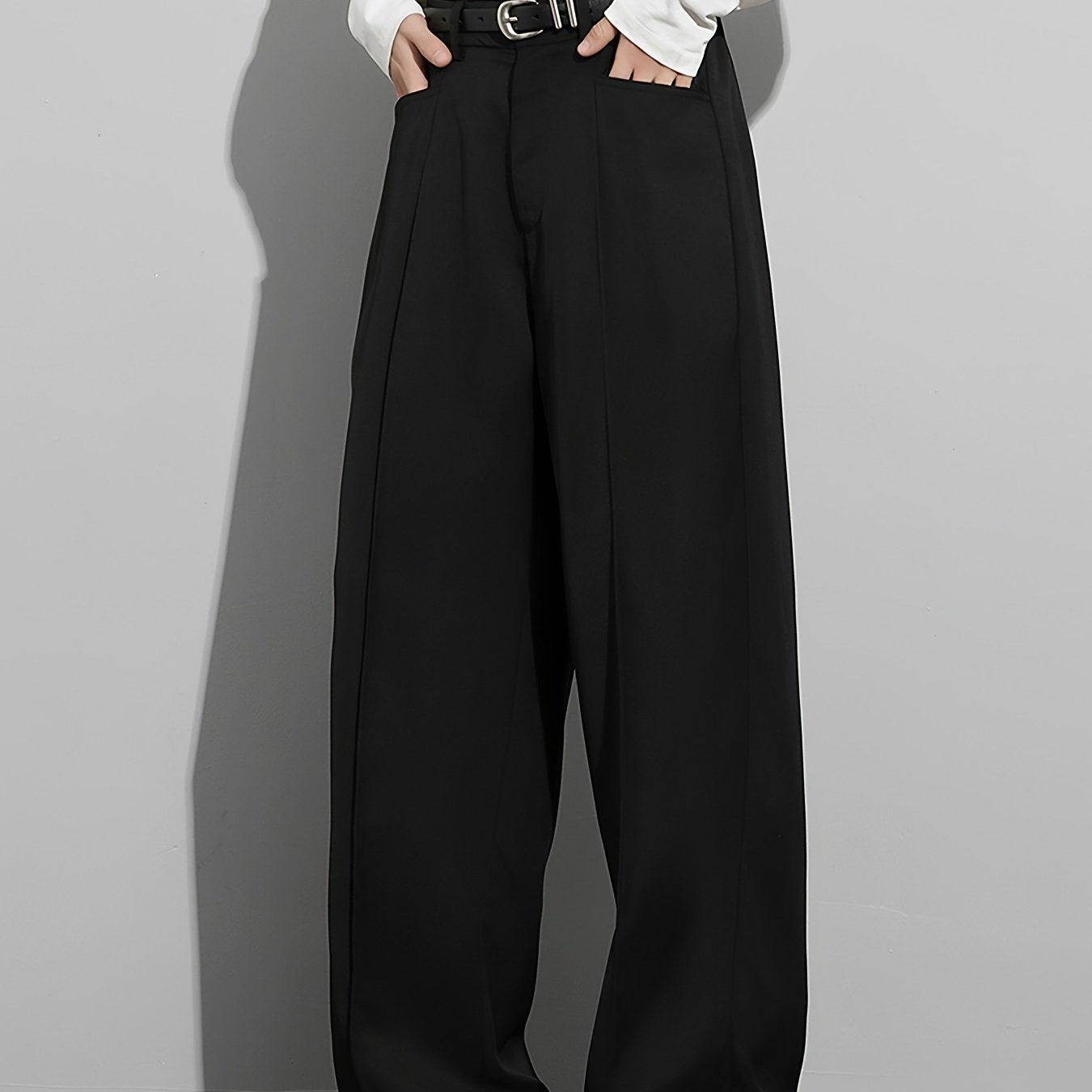 Lencensa - Pantalon Homme Costume Décontracté Taille Élastique
