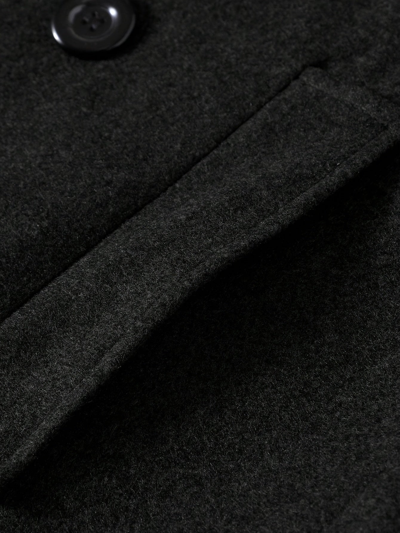 Manteau Homme Long - Double Boutonnage Noir Élégant - Lencensa 