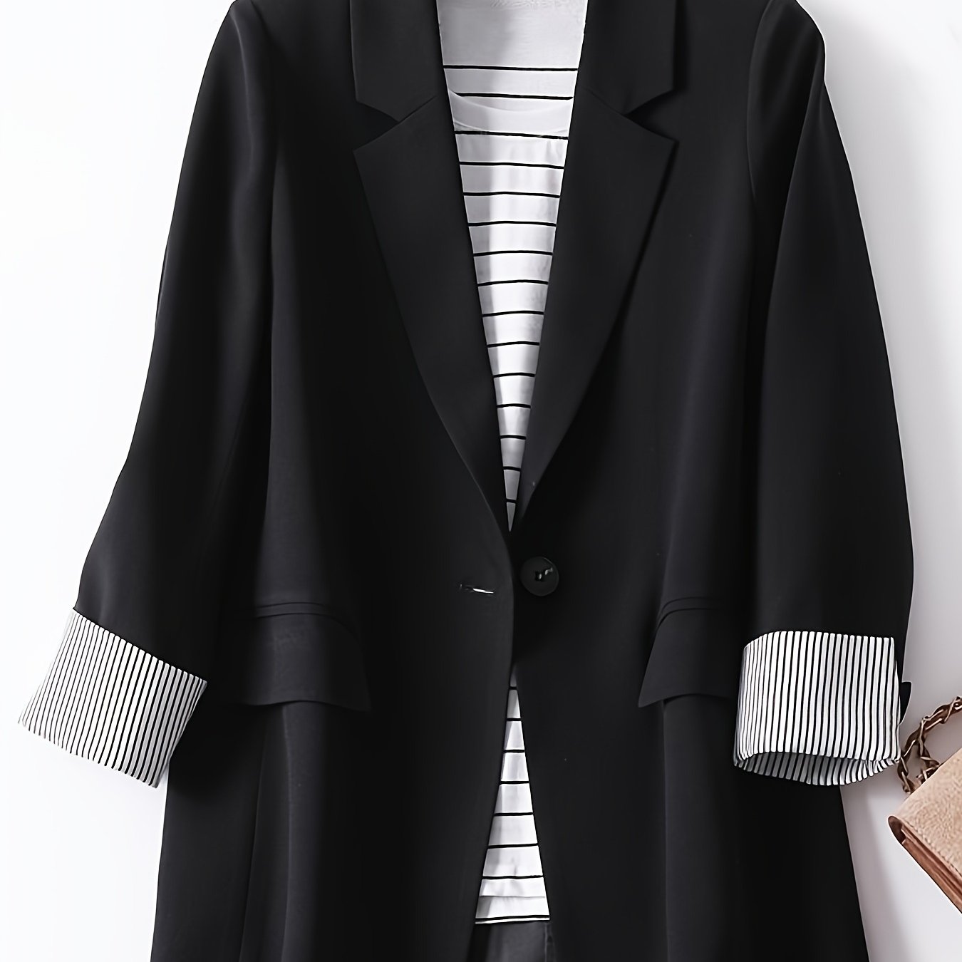 Internet Celebrity Women's Loose-Fit Casual Jacket for Spring and Autumn, Small Suit Top - Lencensa 