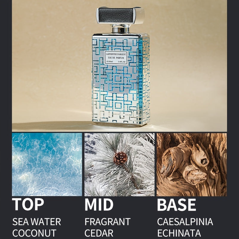 100ml Woody Eau De Parfum for Men - Long-Lasting, Refreshing Fragrance for Dating and Daily Life, Formaldehyde-Free, Fresh Scent, Perfect Gift for Him on Fathers Day - Lencensa 