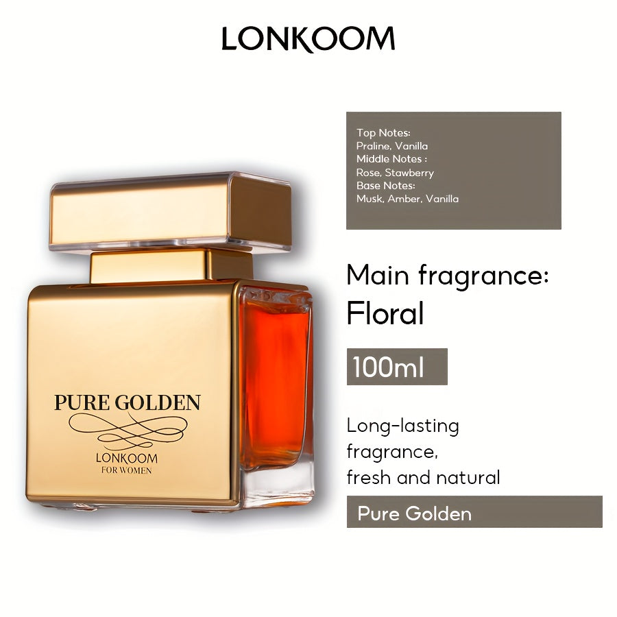 100ml Luxurious Fruity Eau De Parfum for Women - Long-Lasting, Refreshing Fragrance for Dating, Daily Life, and Special Occasions - Perfect Gift Idea for Her, Ideal for Spring and Summer